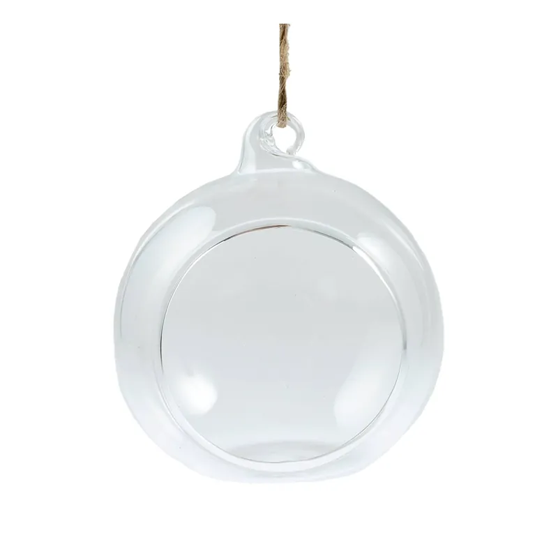 Luxury Round Fillable Glass Bauble 8cm
