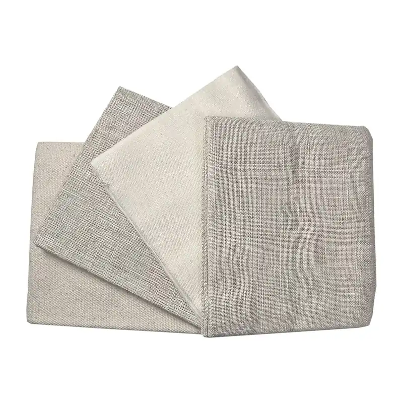 Natural Linen Fat Quarters 4 Pack Exclusive Offer