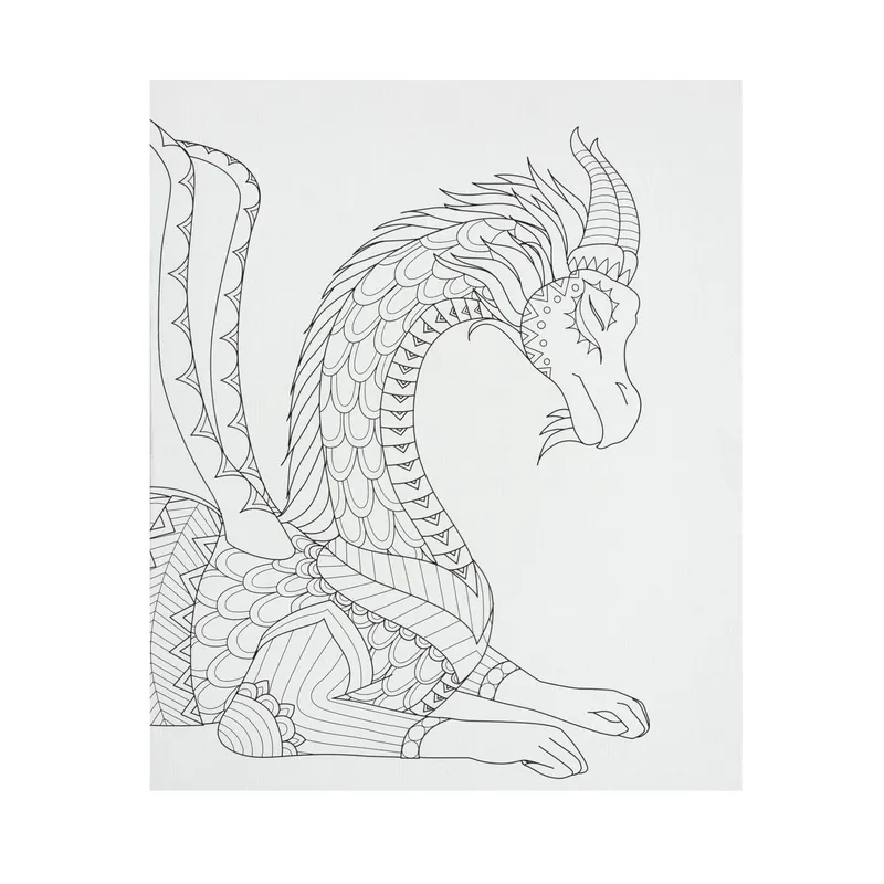 Dragon Colour-in Canvas Buy Online