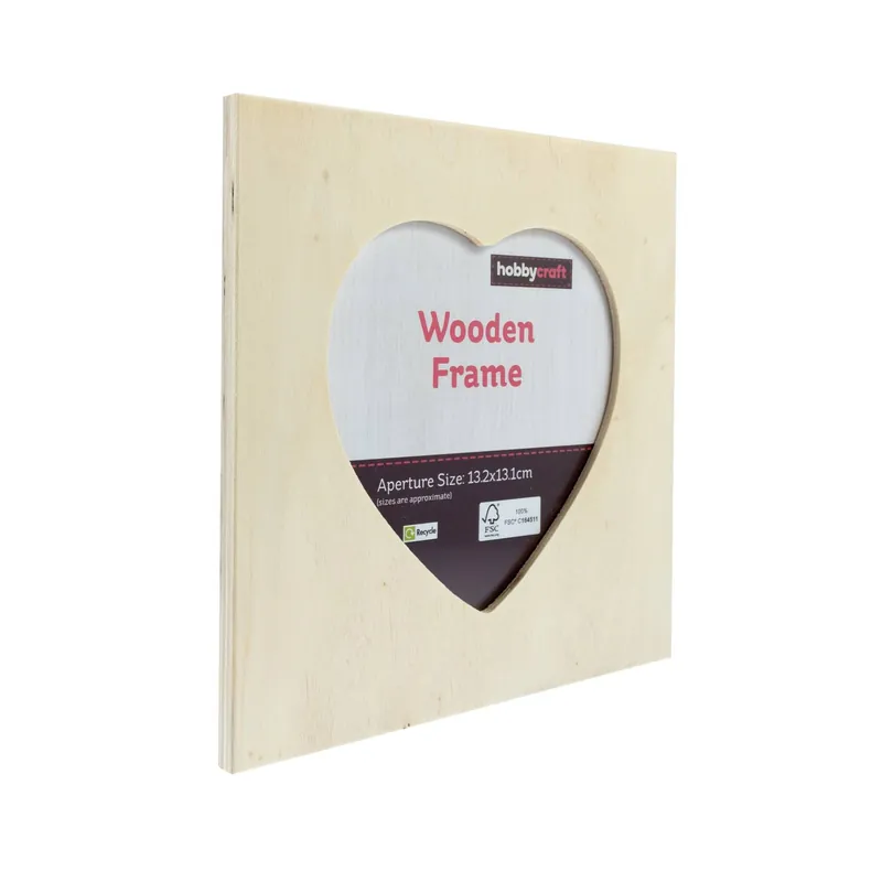 Wooden Heart Frame 20cm x 20cm New Release