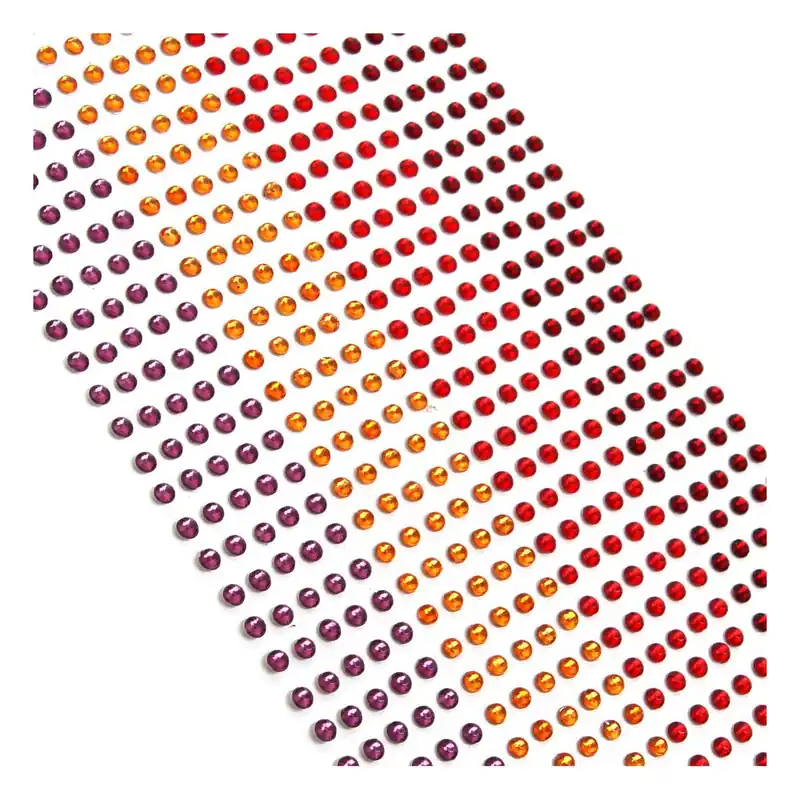 In Demand Mixed Red Adhesive Gems 3mm 1080 Pack