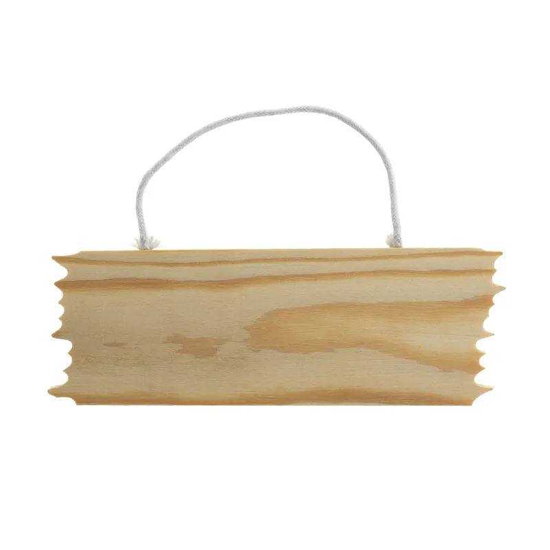 Secure Checkout Wooden Door Sign 6cm x 16cm