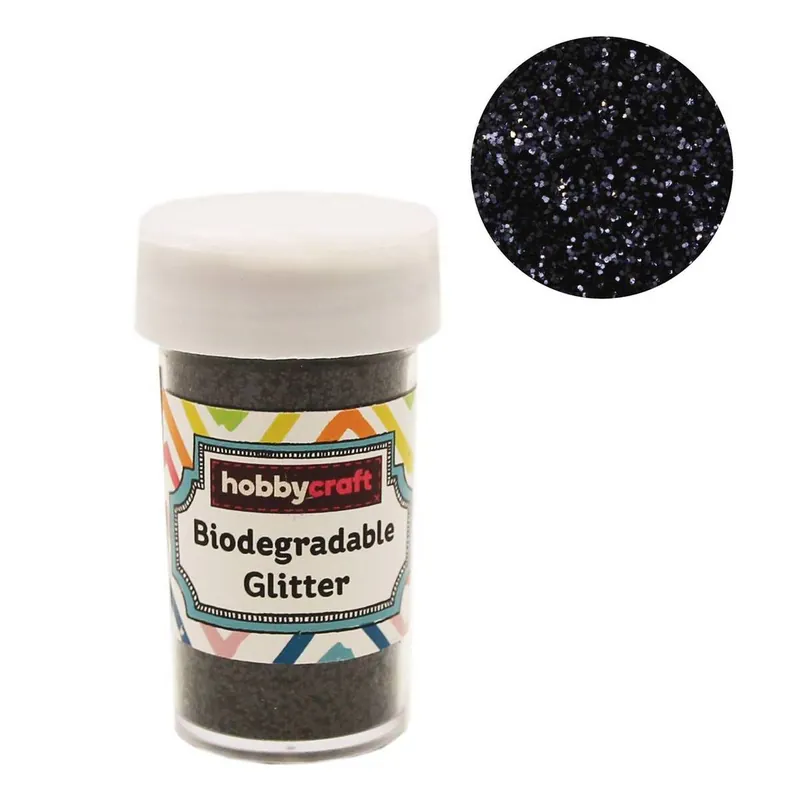 Black Biodegradable Glitter Shaker 20g Flash Sale