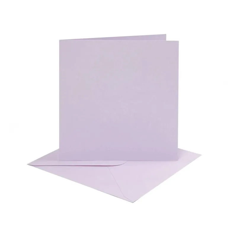 Cheap Lilac Cards6 x 6 Inches 4 Pack