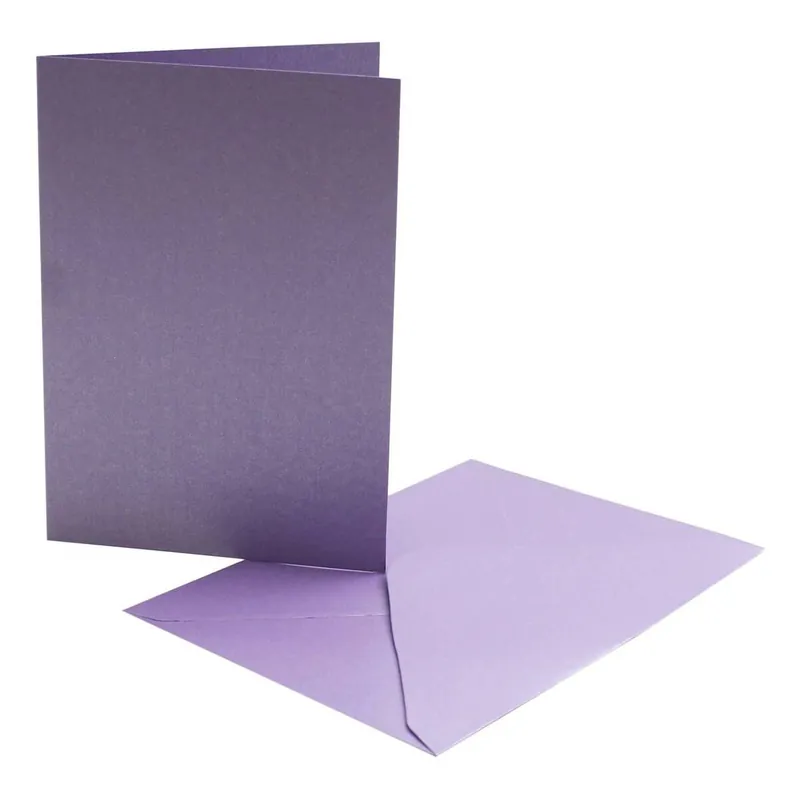 Fan Favorite Pearlescent Purple CardsA6 4 Pack
