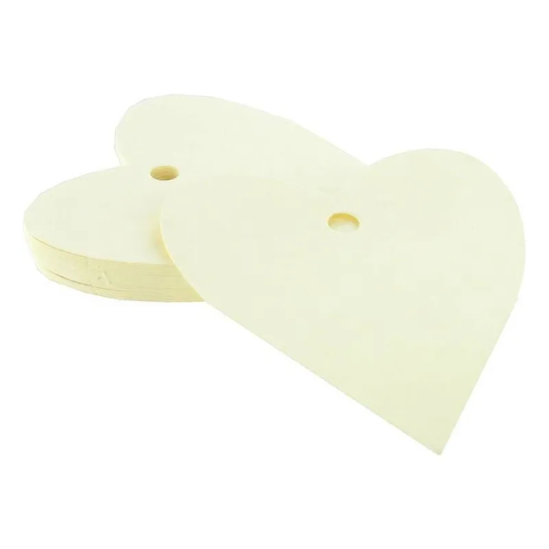 Ivory Heart Tags 7cm 30 Pack In Demand