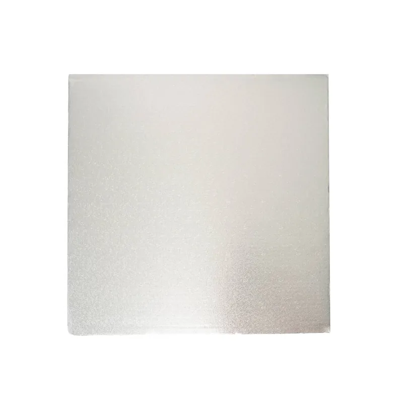 Next Day Delivery Silver Square Double Thick Card Cake Board 11 Inches