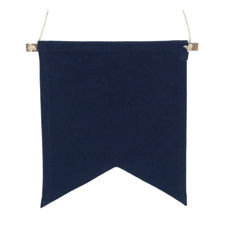 Navy Dove Tail Canvas Banner 19cm x 22cm Shop Now