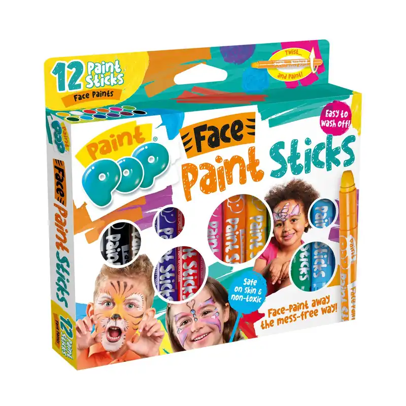 Paint Pop Face Paint Sticks 12 Pack One Day Deal