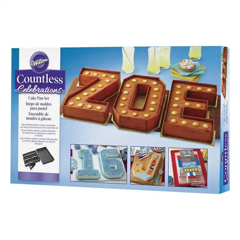 Wilton Countless Celebrations Letter and Number Cake Pan Set Exclusive Offer
