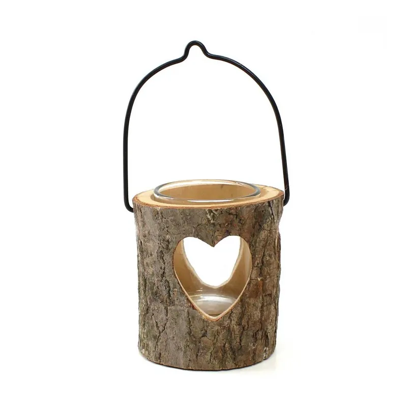 Time-Limited Wooden Heart Tealight Holder