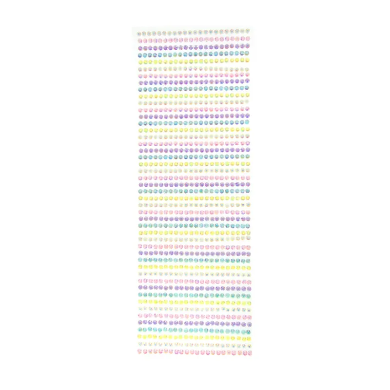 Pastel Adhesive Gem Strips 4mm 47 Pack Brand New