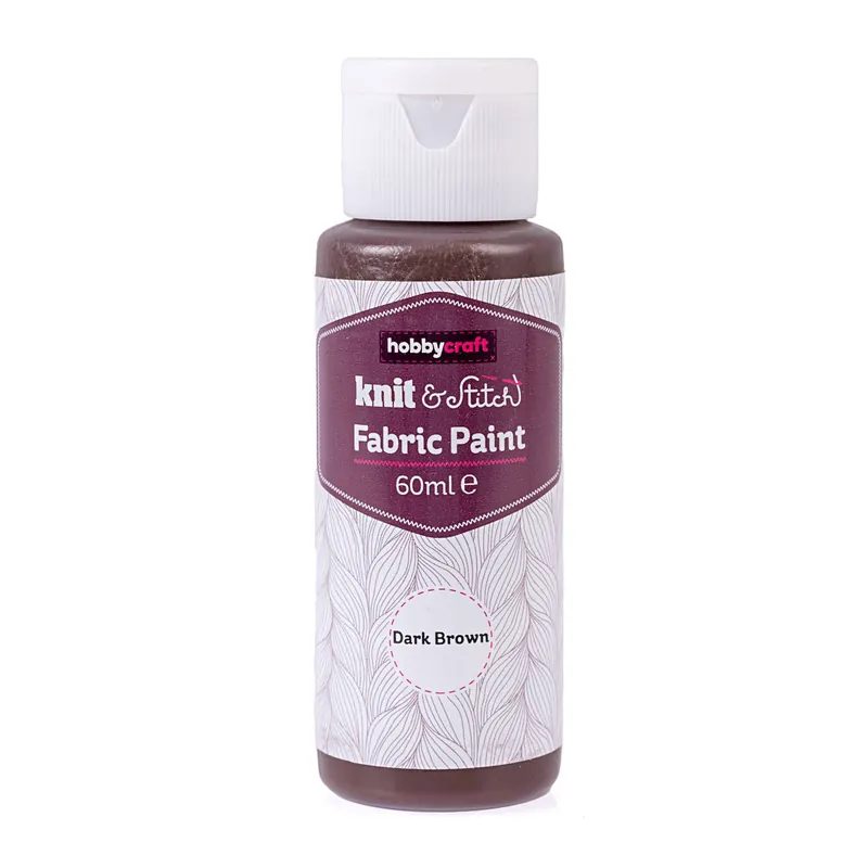 Final Sale Dark Brown Fabric Paint 60ml