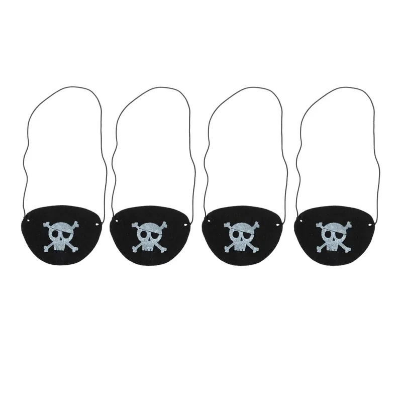 Felt Pirate Eye Patches 4 Pack New Arrival