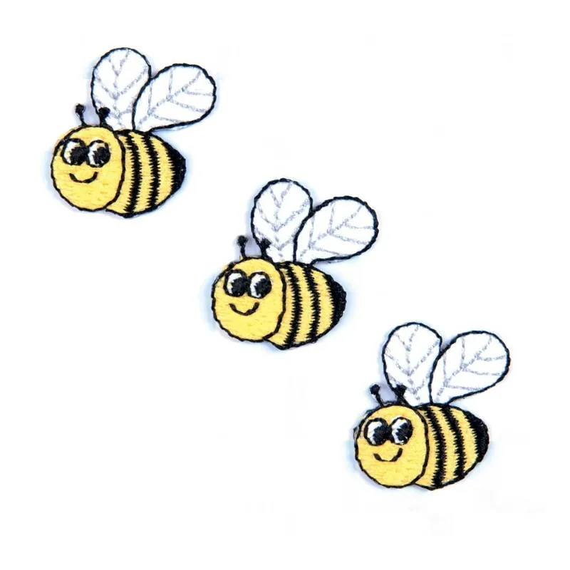 Modern Trimits Bee Iron-On Patches 3 Pack