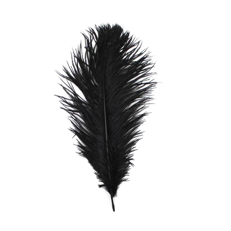 Popular Black Ostrich Feather 30cm