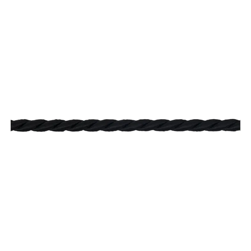 No Minimum Order Black 6mm Cord Trim by the Metre