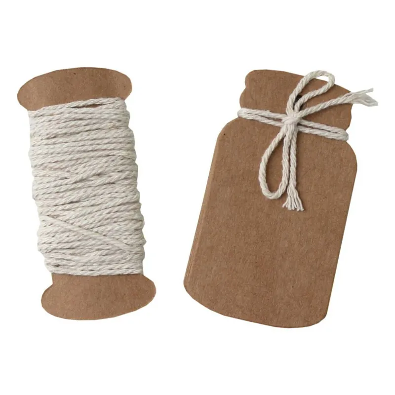 Editor’s Pick Kraft Brown Jar Shaped Tags 12 Pack