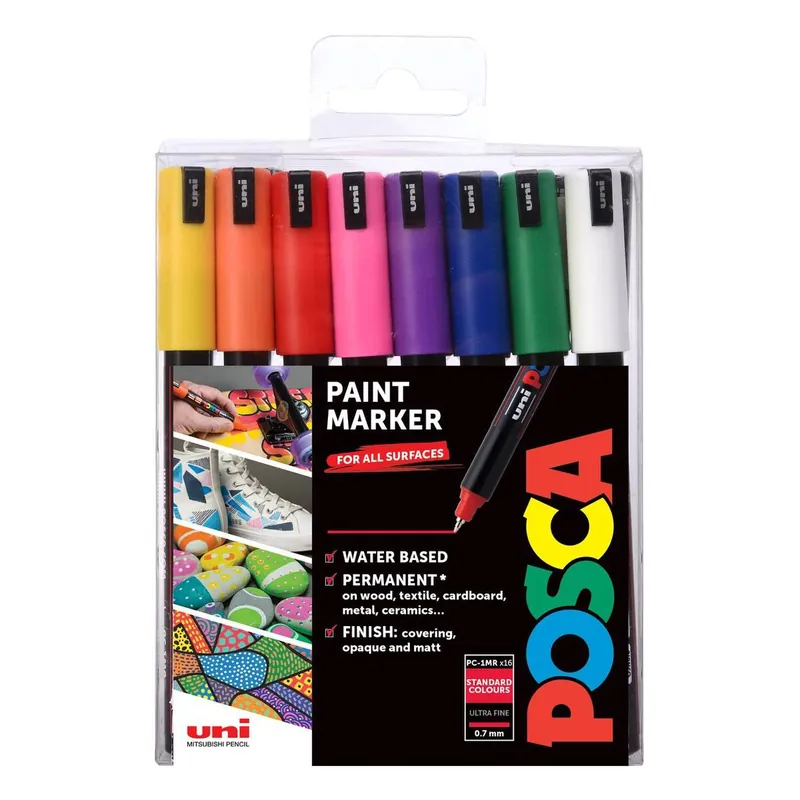 Bargain Uni-ball Posca PC-1MR Marker Pens 16 Pack