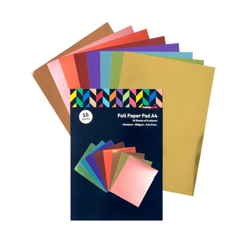 Today Only Rainbow Foil Paper Pad A4 16 Pack
