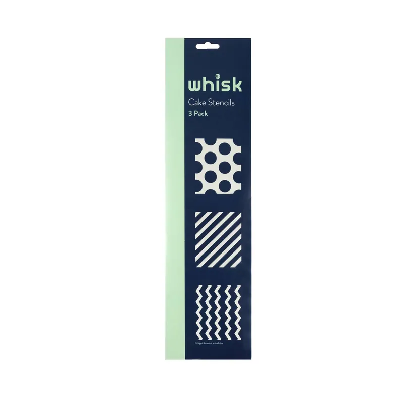 Whisk Spot, Zigzag and Stripe Cake Stencils 3 Pack Buy Direct