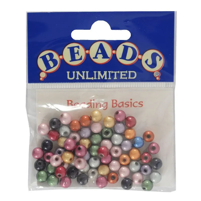 Beads Unlimited Assorted Miracle Beads 6mm 70 Pack Fast Shipping