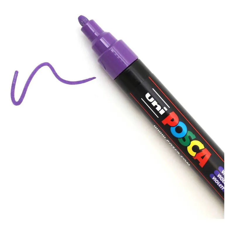 Markdown Uni-ball Purple Posca Marker PC-5M