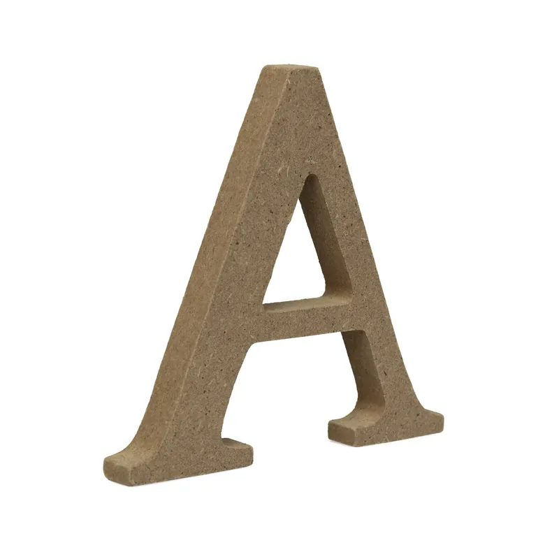 MDF Wooden Letter A 8cm Hassle-Free Returns