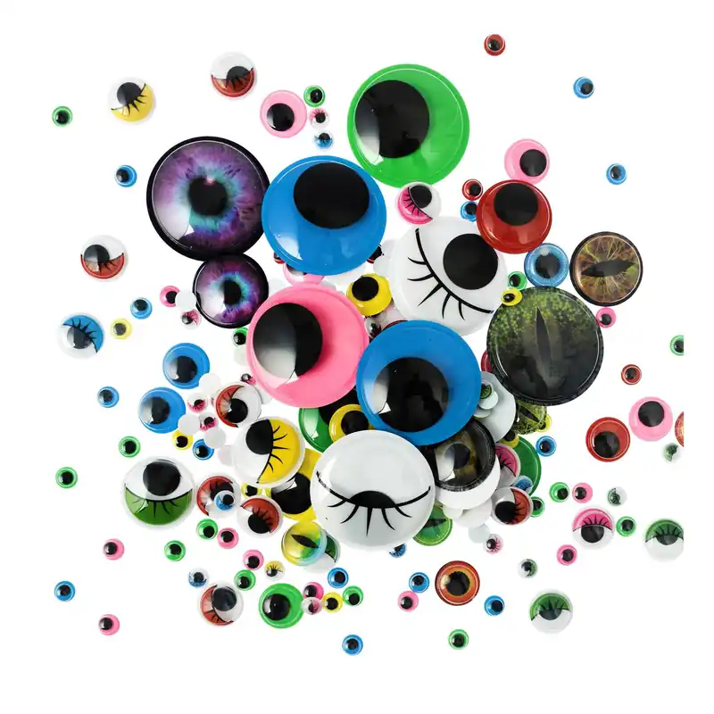 Self-Adhesive Assorted Googly Eyes 200 Pack Reduced Price