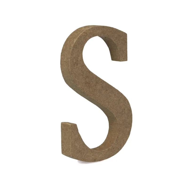 MDF Wooden Letter S 8cm Top Rated
