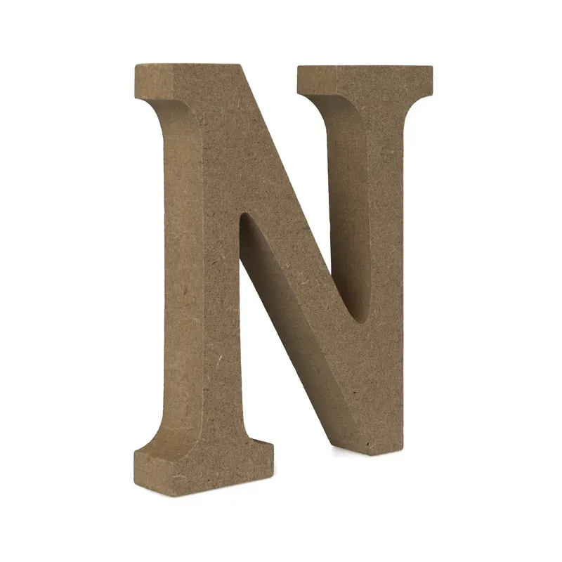 MDF Wooden Letter N 13cm Popular