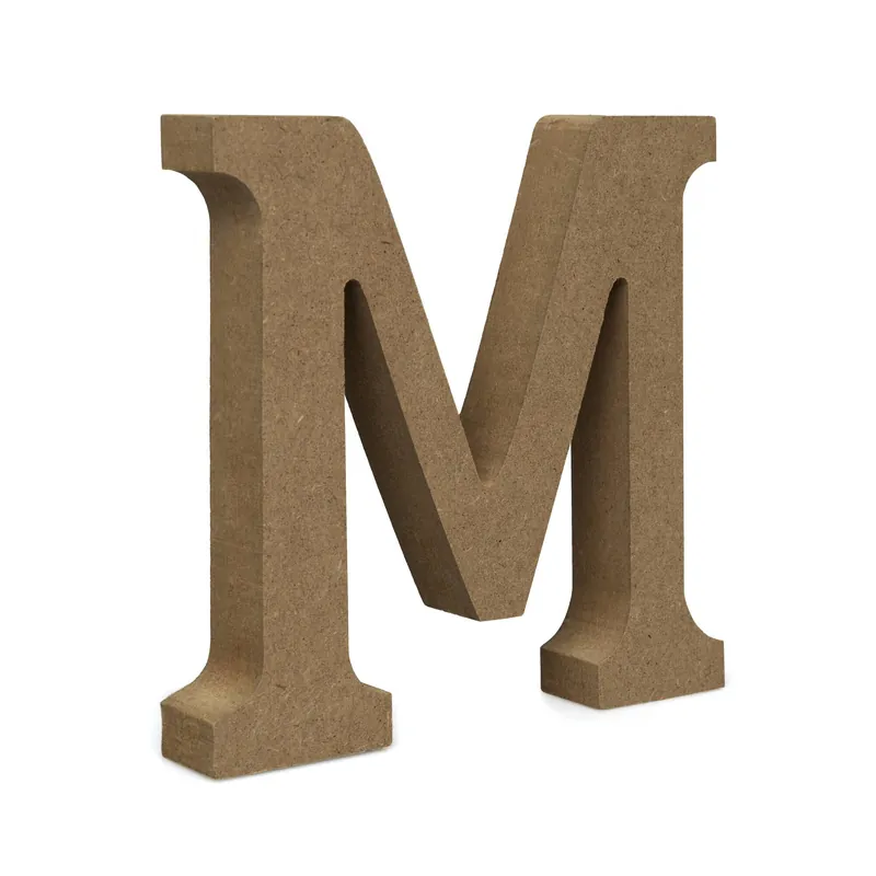 Certified MDF Wooden Letter M 13cm