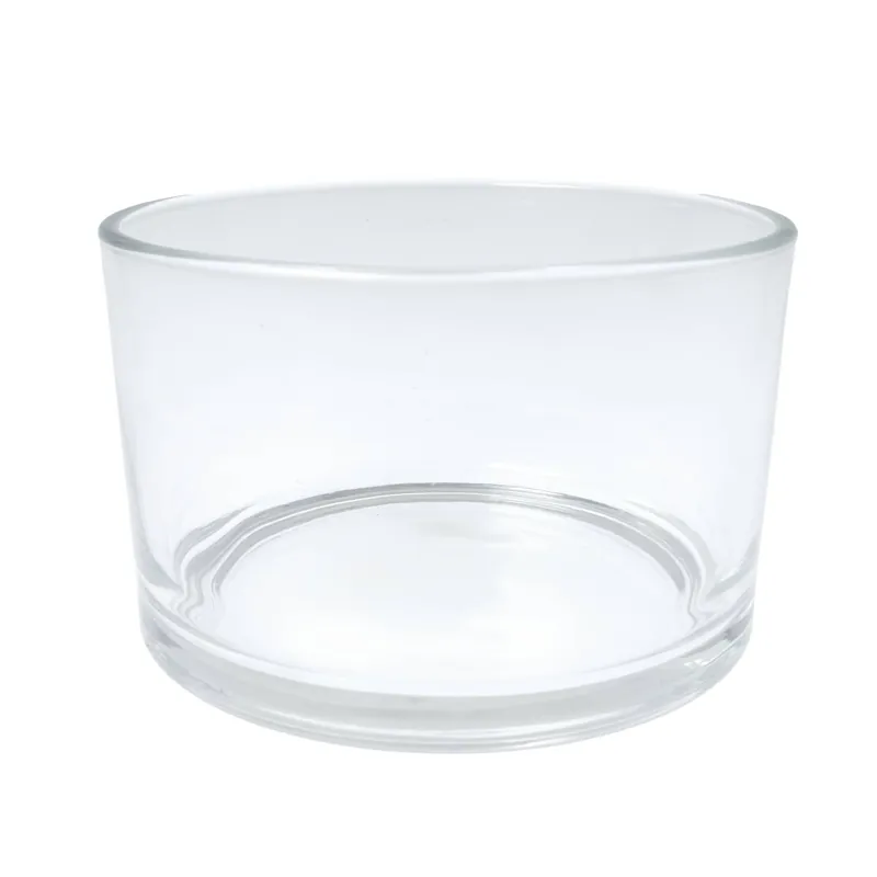 Clear Glass Candle Making Jar 12.5cm x 8cm Latest