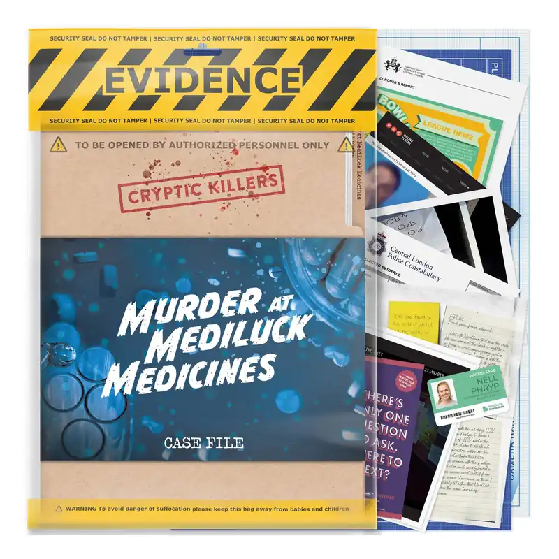 Buy Online Cryptic Killers: Murder at Mediluck Medicines