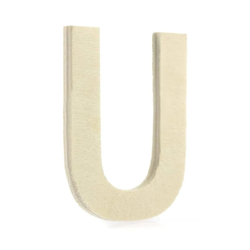 Top Pick Small Wooden Letter U 6.5cm