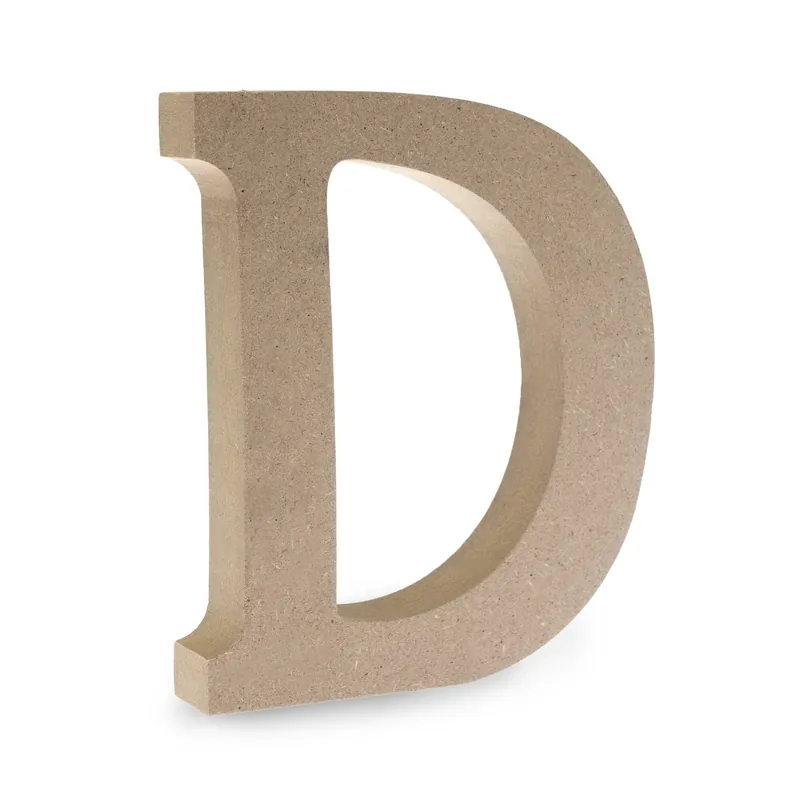 MDF Wooden Letter D 13cm Limited Time