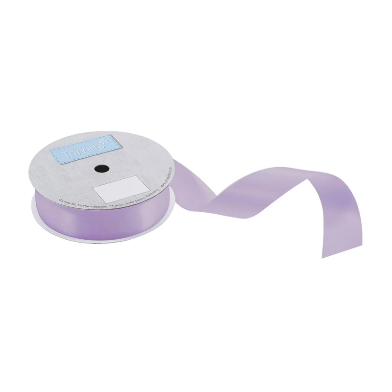 Instant Buy Trimits Grape Double-Faced Satin Ribbon by the Metre 25mm