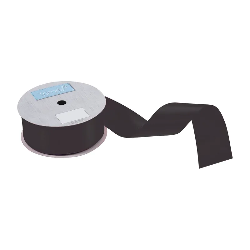 Trimits Black Double-Faced Satin Ribbon by the Metre 36mm Time-Limited