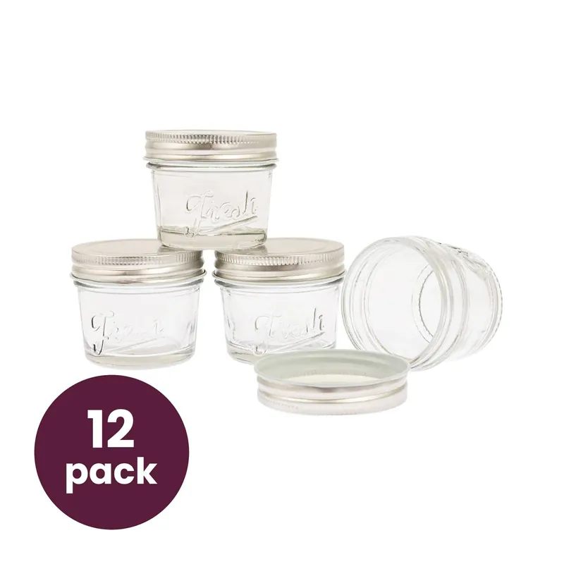Preserving Glass Jars 113ml 12 Pack Bundle Best Price