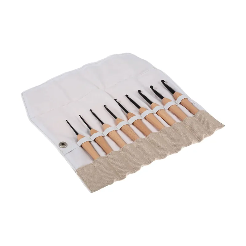 Milward Wooden Handle Crochet Hook Set Exclusive Offer