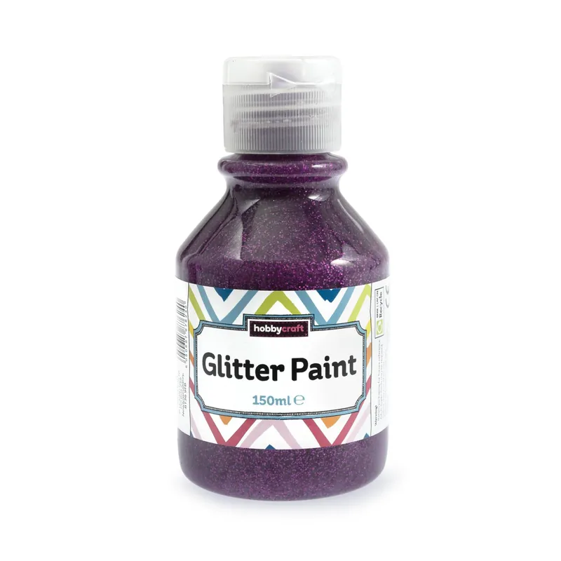 Direct From Manufacturer Purple Glitter Paint 150ml