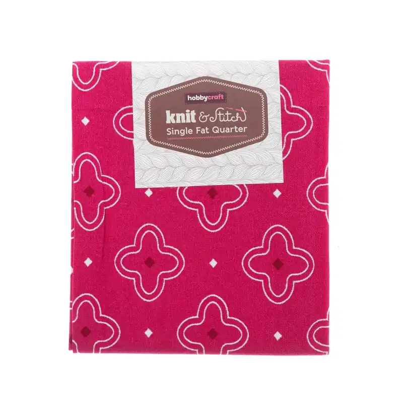 Pink Cross Single Cotton Fat Quarter No Minimum Order