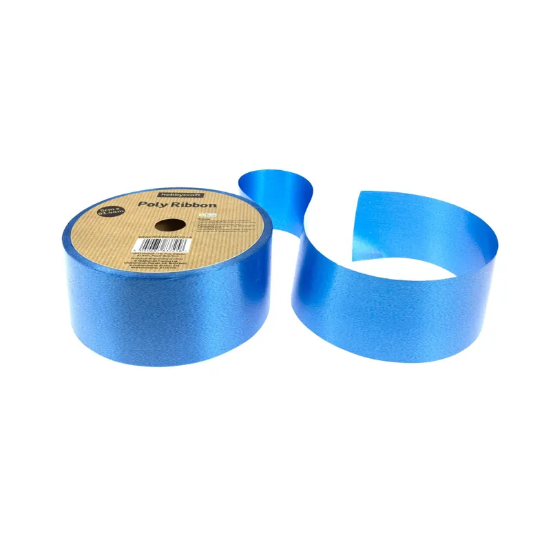 Royal Blue Poly Ribbon 5cm x 91m Limited Time