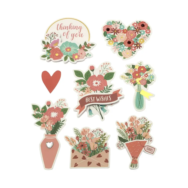 Flower Bouquet Card Toppers 8 Pack Buy Today