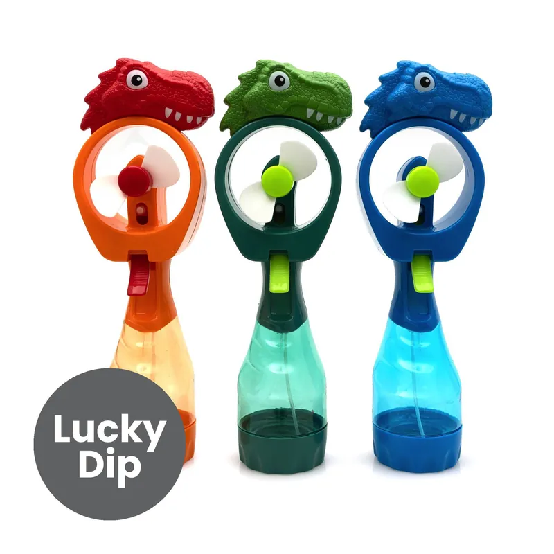 Handmade Assorted Dino Spray Mist Fan