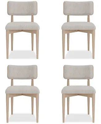 Lunare 4-Pc. Curved Chair Set New Arrival