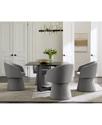 5 Pc. Dining Set (Emila Square Table & 4 Korder Chairs) Place Order
