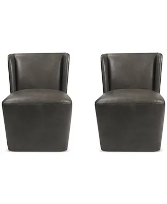 CLOSEOUT! Seham 2-Pc. Faux Leather Dining Chair Set New Release