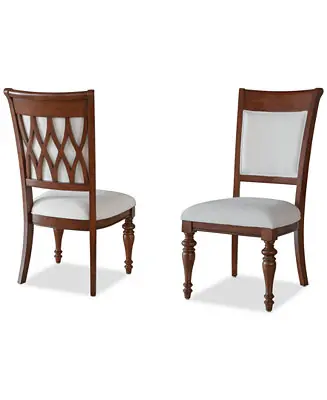 Daria 2-Pc. Upholstered Back Side Chair Set Hassle-Free Returns