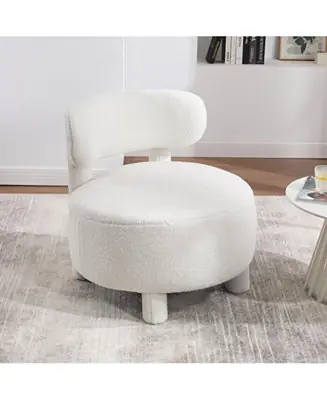 Teddy Fabric Armless Accent Chair Trending